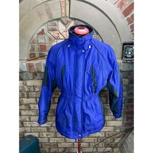 kids ski coat Vintage 1990s blue black